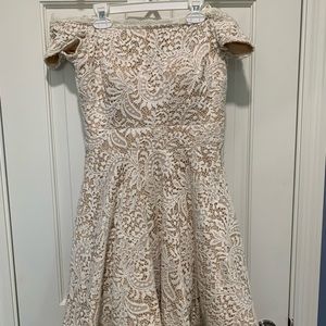 formal off the shoulder dress